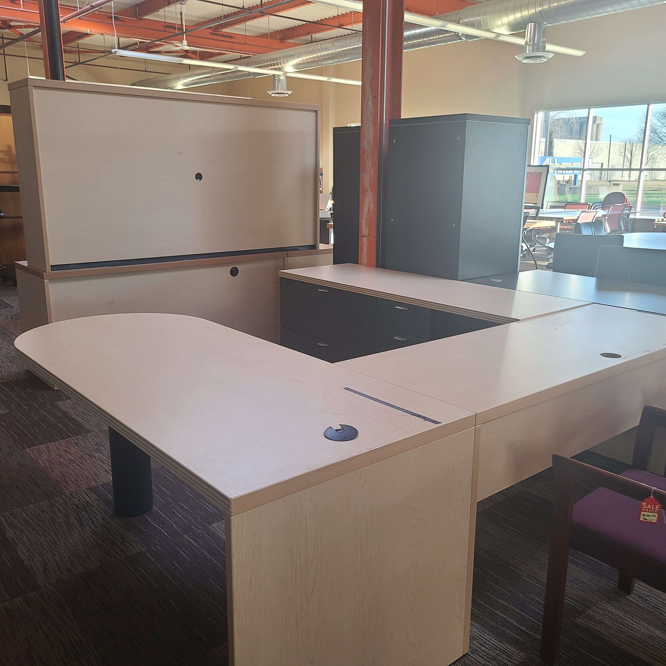 OAK U DESK Twin Cities Used Office Furniture